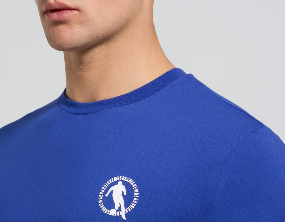 Long-sleeve men's T-shirt - slim fit, MAZARINE BLUE, hi-res-1