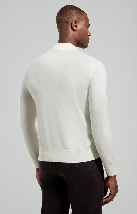 Men’s turtleneck with tonal logo, WHITE, hi-res-1