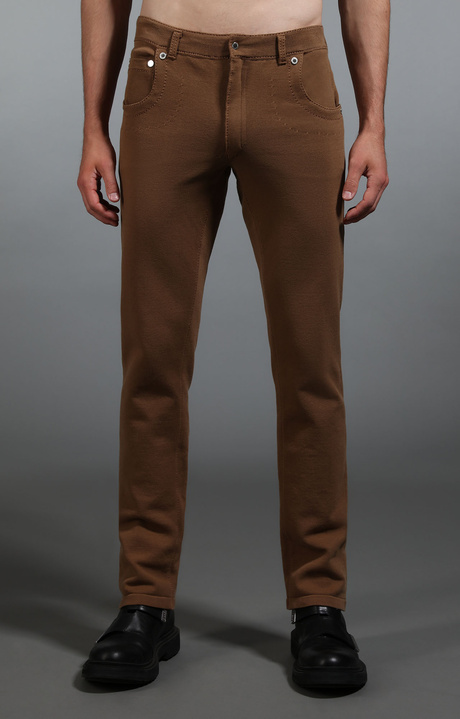 Jeans uomo in maglia, BROWN, hi-res-1