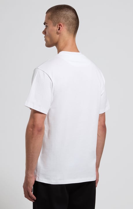 Relaxed fit T-shirt with oversized sleeves, WHITE Relaxed fit T-shirt with oversized sleeves, WHITE, hi-res-1