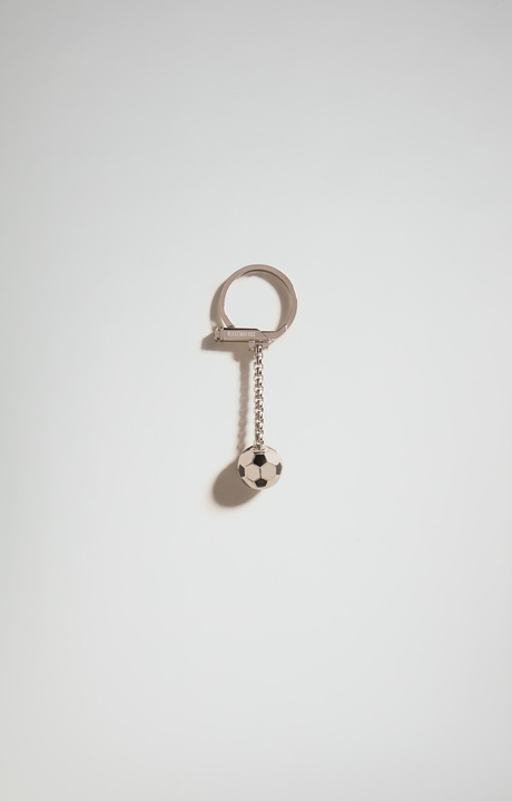 Men's steel keyring, WHITE Men's steel keyring, WHITE, hi-res-1