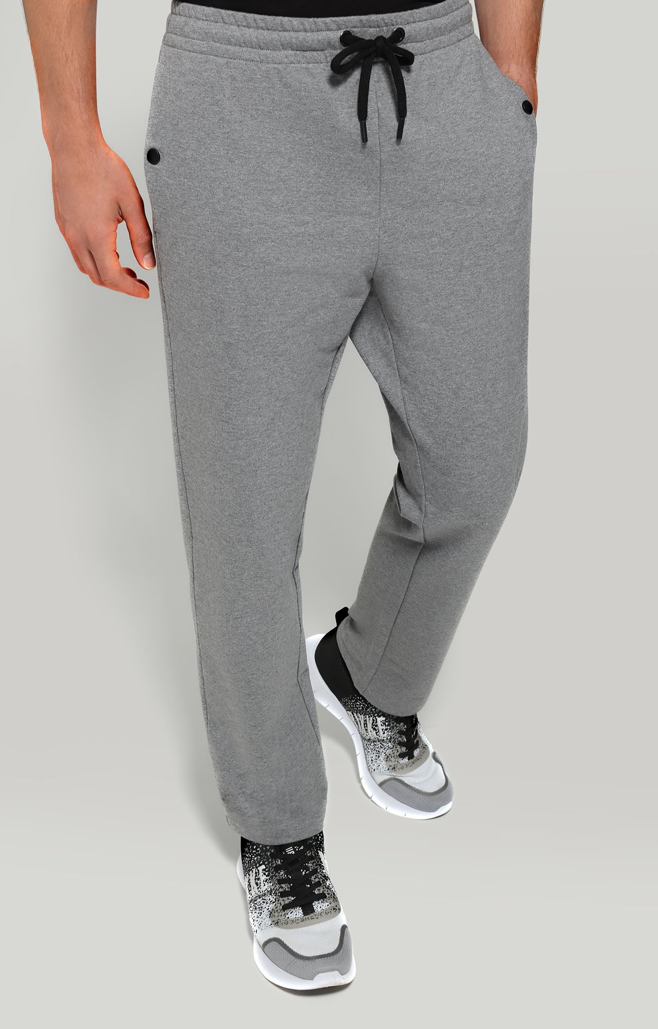dirk bikkembergs Men's track pants with rubber patch
