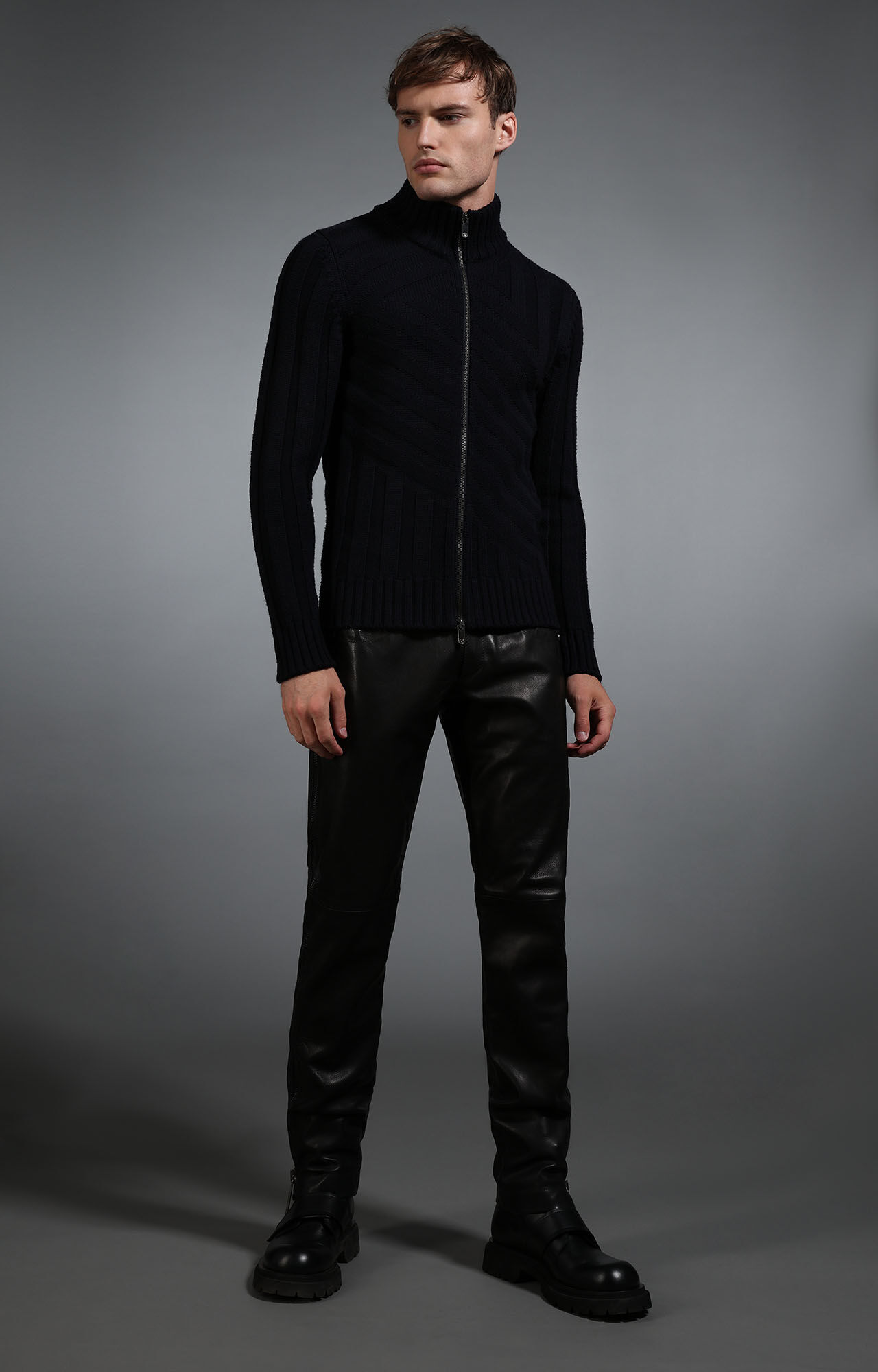 パンツ 1999-2000 DIRK BIKKEMBERGS LETHER PANTS Black Men's black leather jeans | Bikkembergs