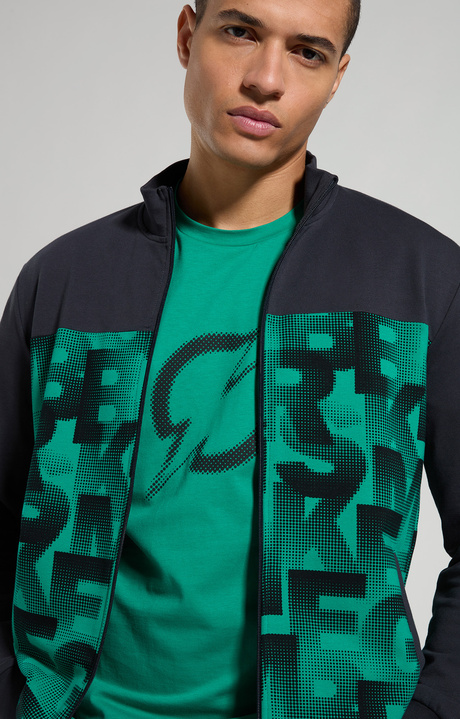Men's print T-shirt, PEPPER GREEN, hi-res-1