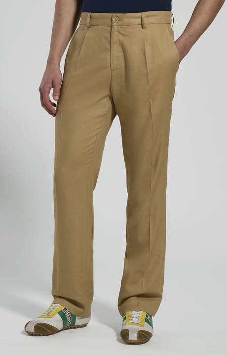 Men's linen and viscose pants, SILVER FERN, hi-res-1