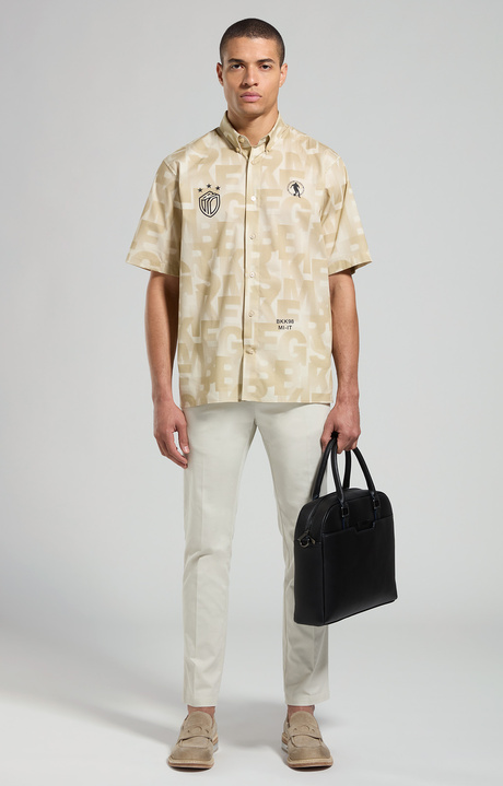 Boxy fit men's fit, OLIVE GREY, hi-res-1