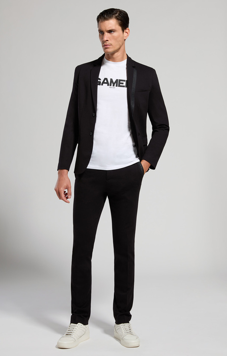 Punto Milano men's pants, BLACK, hi-res-1