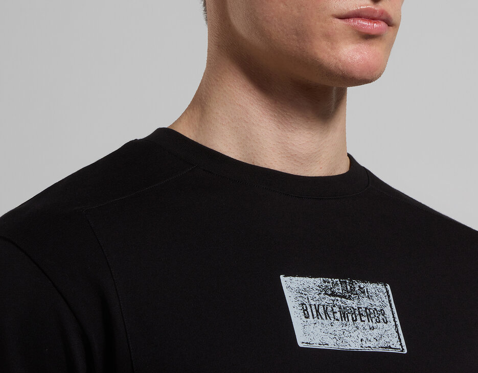 Relaxed fit T-shirt with oversized sleeves, BLACK Relaxed fit T-shirt with oversized sleeves, BLACK, hi-res-1