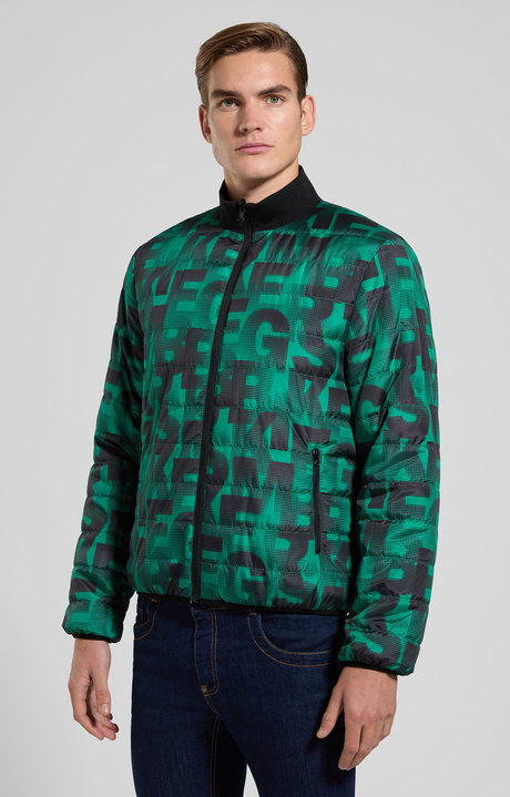 Reversible men's jacket, PEPPER GREEN, hi-res-1