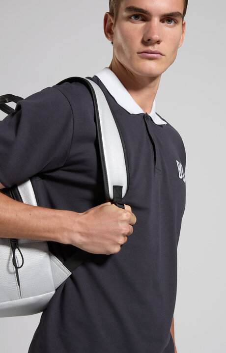 bikkembergs Men's polo in piquet cotton