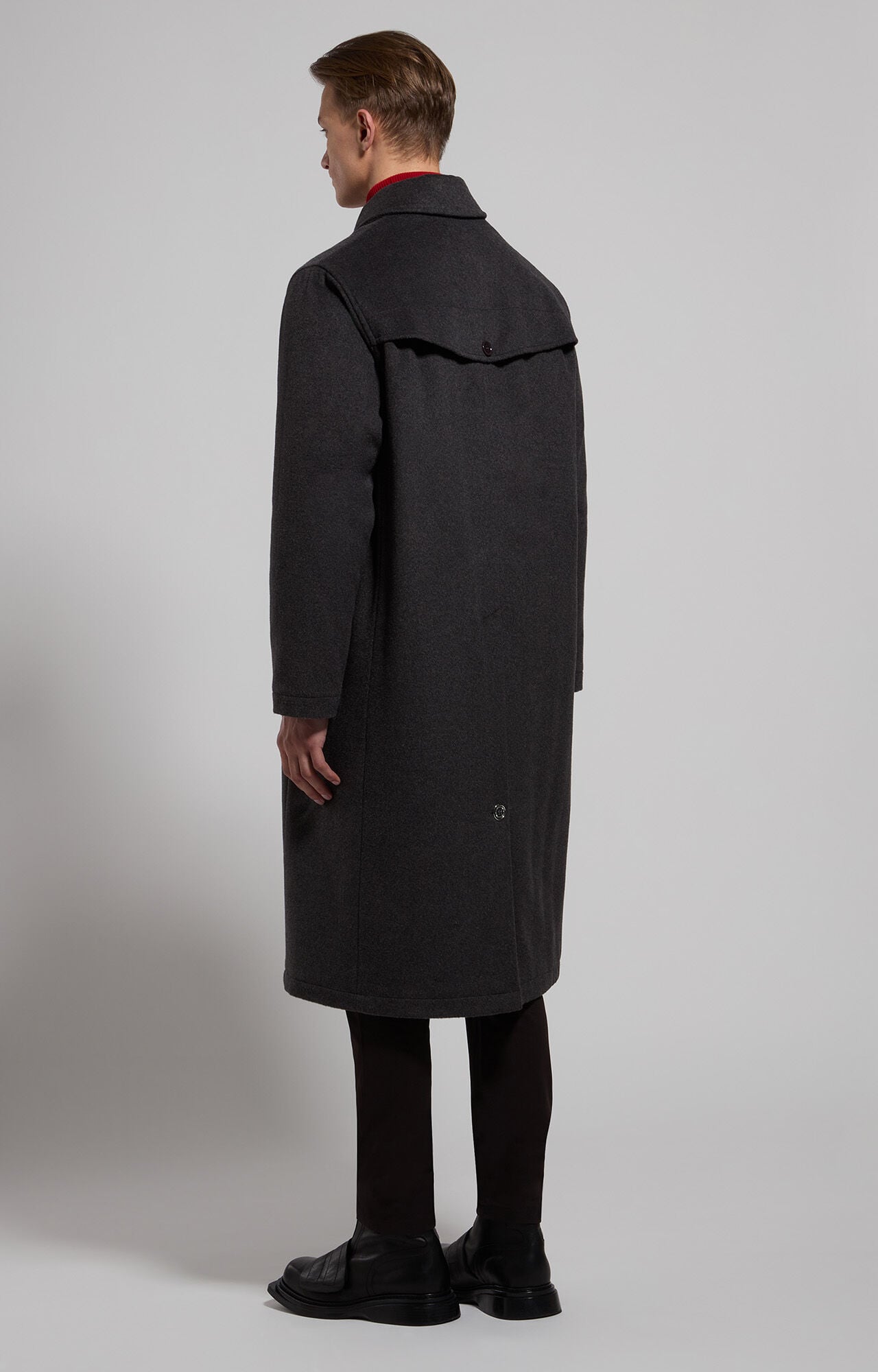 Men's wool coat - GREY | Bikkembergs