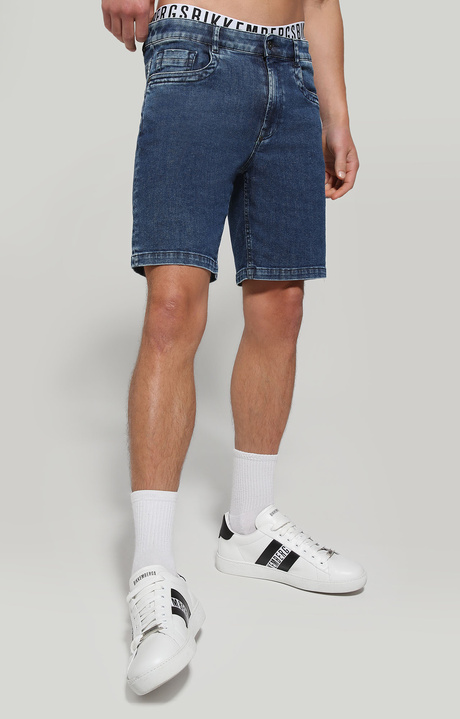Pantaloncini jeans uomo, BLUE DENIM, hi-res-1