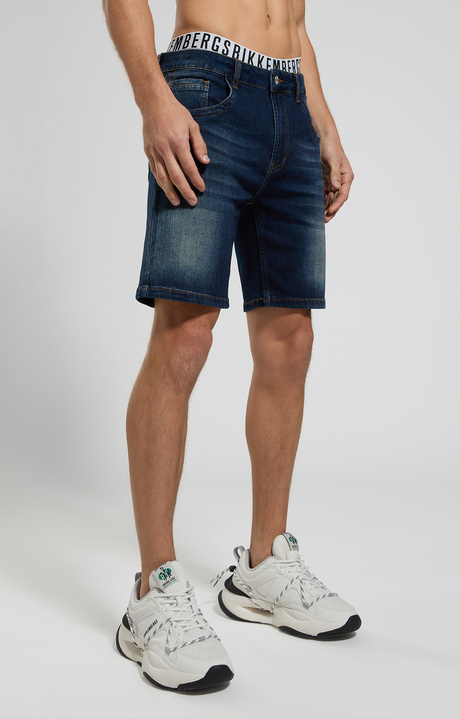 Regular fit men's shorts, L2 BLUE DENIM, hi-res-1