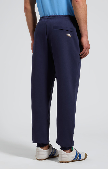 Men&rsquo;s joggers with embroidered flap, BLACK IRIS, hi-res-1