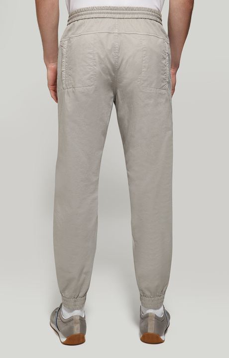 Men's pants garment dyed, LIGHT GREY Men's pants garment dyed, LIGHT GREY, hi-res-1