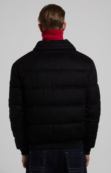 Men’s quilted wool jacket, BLACK, hi-res-1