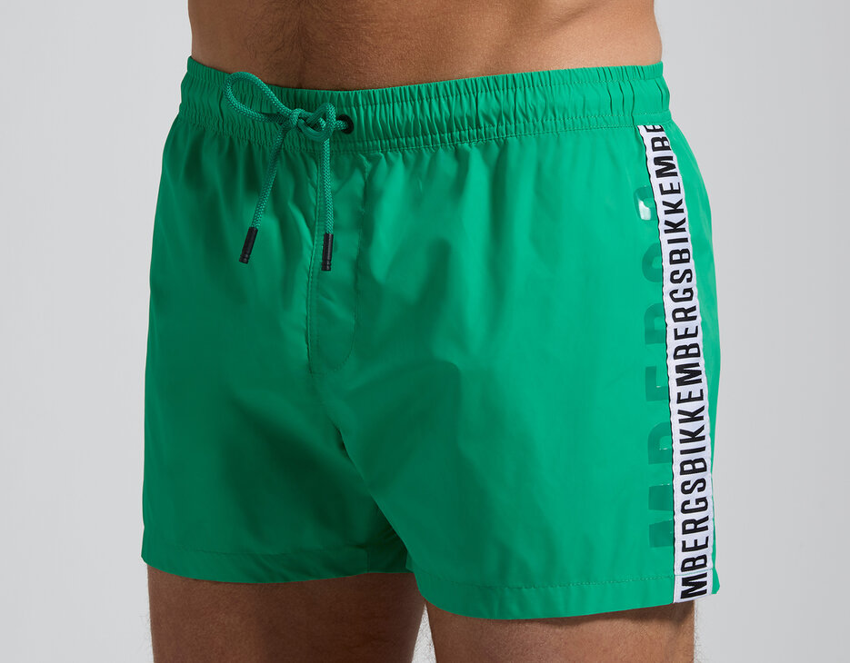 Men&rsquo;s swim shorts with drawstring, GREEN, hi-res-1