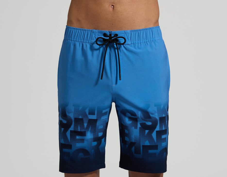 Men's long boardshorts, BLUE Men's long boardshorts, BLUE, hi-res-1