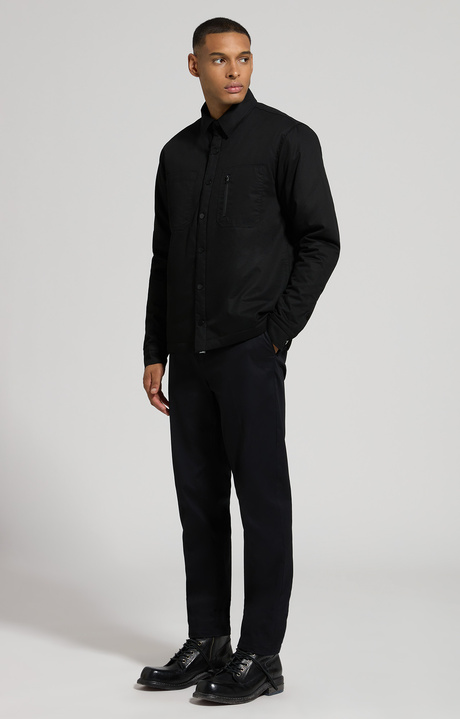 Men's slim fit pants, BLACK, hi-res-1