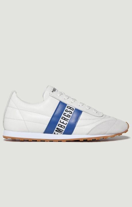 Soccer men's sneakers, WHITE/BLUETTE Soccer men's sneakers, WHITE/BLUETTE, hi-res-1