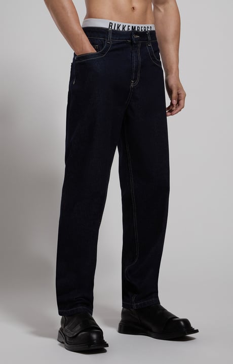 Men's straight-leg jeans, L0 BLUE DARK DENIM, hi-res-1
