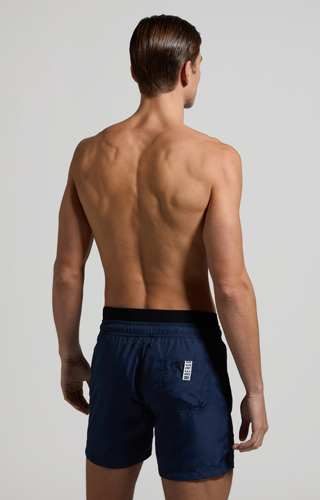 Men's layered swim trunks, NAVY Men's layered swim trunks, NAVY, hi-res-1
