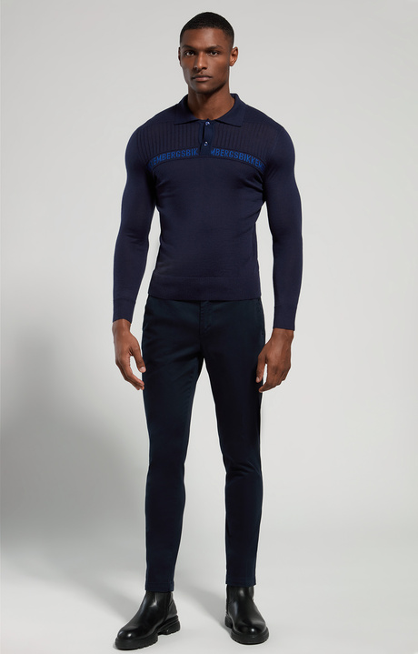 Gabardine men's pants, DRESS BLUES, hi-res-1