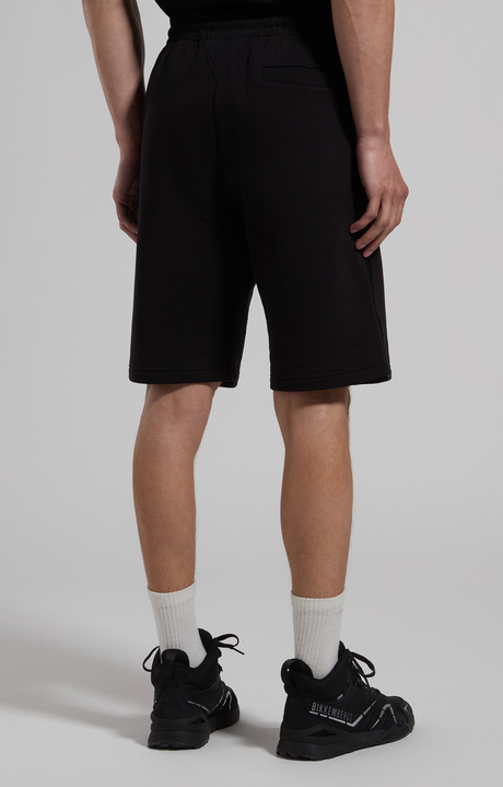 Men's fleece shorts, BLACK, hi-res-1