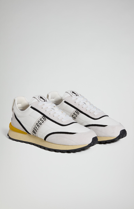 Men's Ignite M multi-material sneakers, WHITE, hi-res-1
