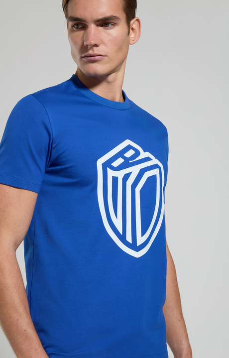 Slim fit men's T-shirt, MAZARINE BLUE, hi-res-1