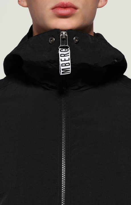Men's windbreaker jacket, BLACK, hi-res-1