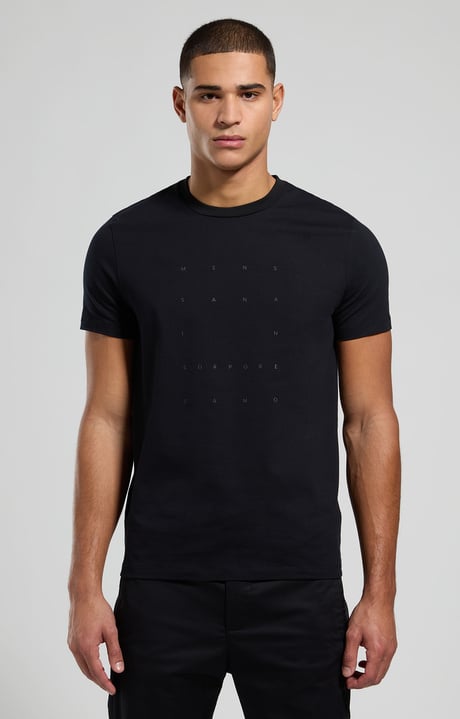 T-shirt uomo slim fit, ANTHRACITE, hi-res-1