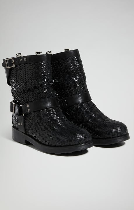 Vintage W women's slouchy boots, BLACK Vintage W women's slouchy boots, BLACK, hi-res-1