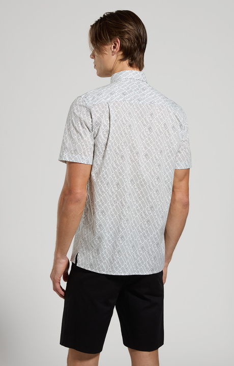 Camicia uomo a maniche corte, WHITE, hi-res-1