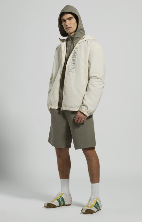 Men's reflective logo jacket, MARSHMALLOW, hi-res-1