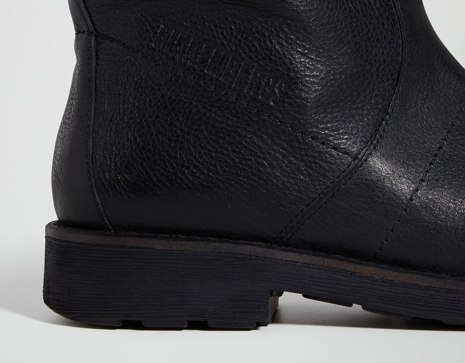 Women's Vintage W slouchy boots, BLACK, hi-res-1