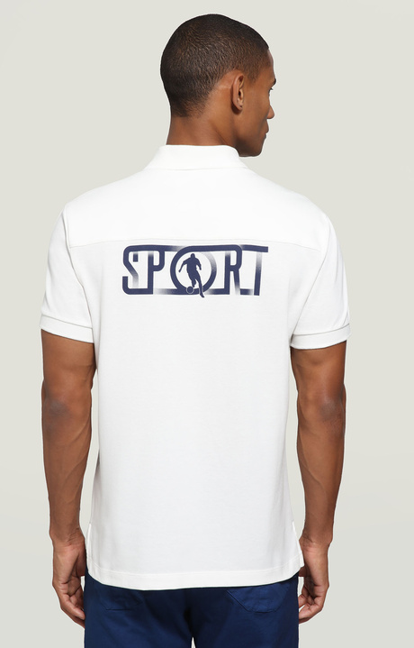 Men's polo shirt - Sport, WHITE, hi-res-1