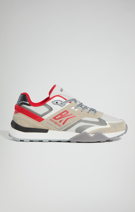 Men&rsquo;s Retro sneakers, IVORY/ORANGE, hi-res-1