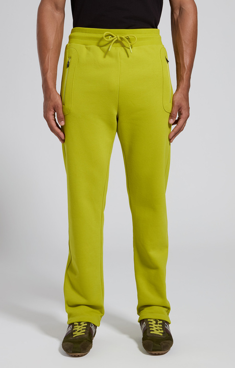 Men's yellow sweatpants with pop logo, CITRONNELLE, hi-res-1