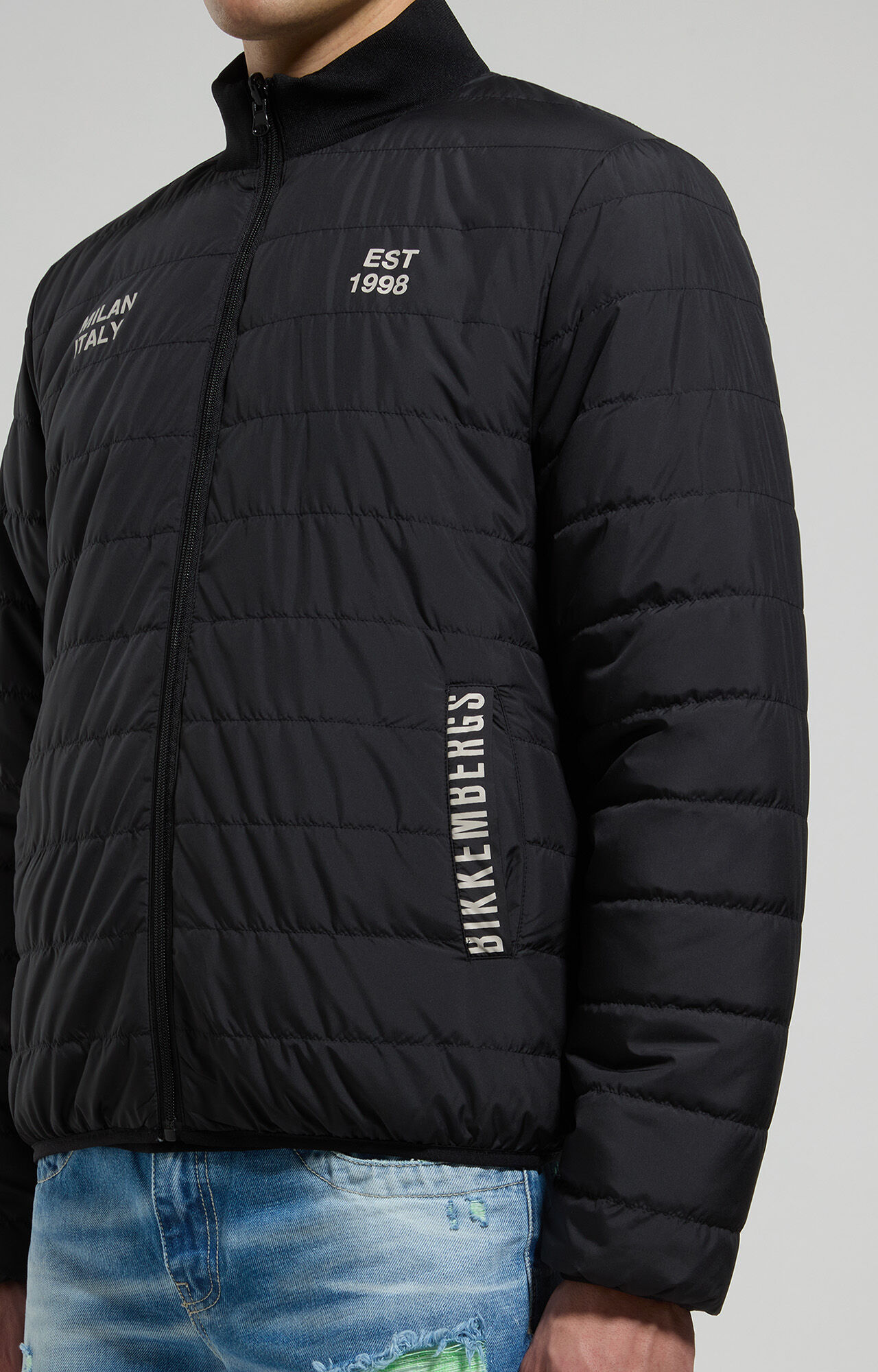 Reversible men's jacket - BLACK | Bikkembergs