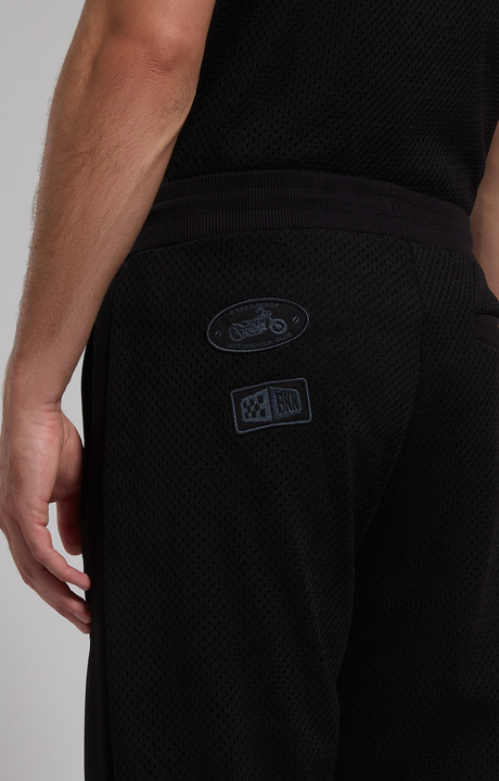 Men's mesh sweatpants, BLACK, hi-res-1