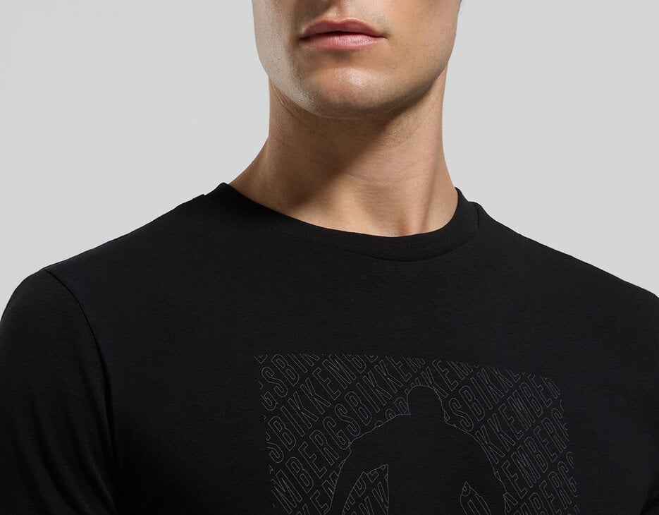 Men's slim fit T-shirt, BLACK Men's slim fit T-shirt, BLACK, hi-res-1