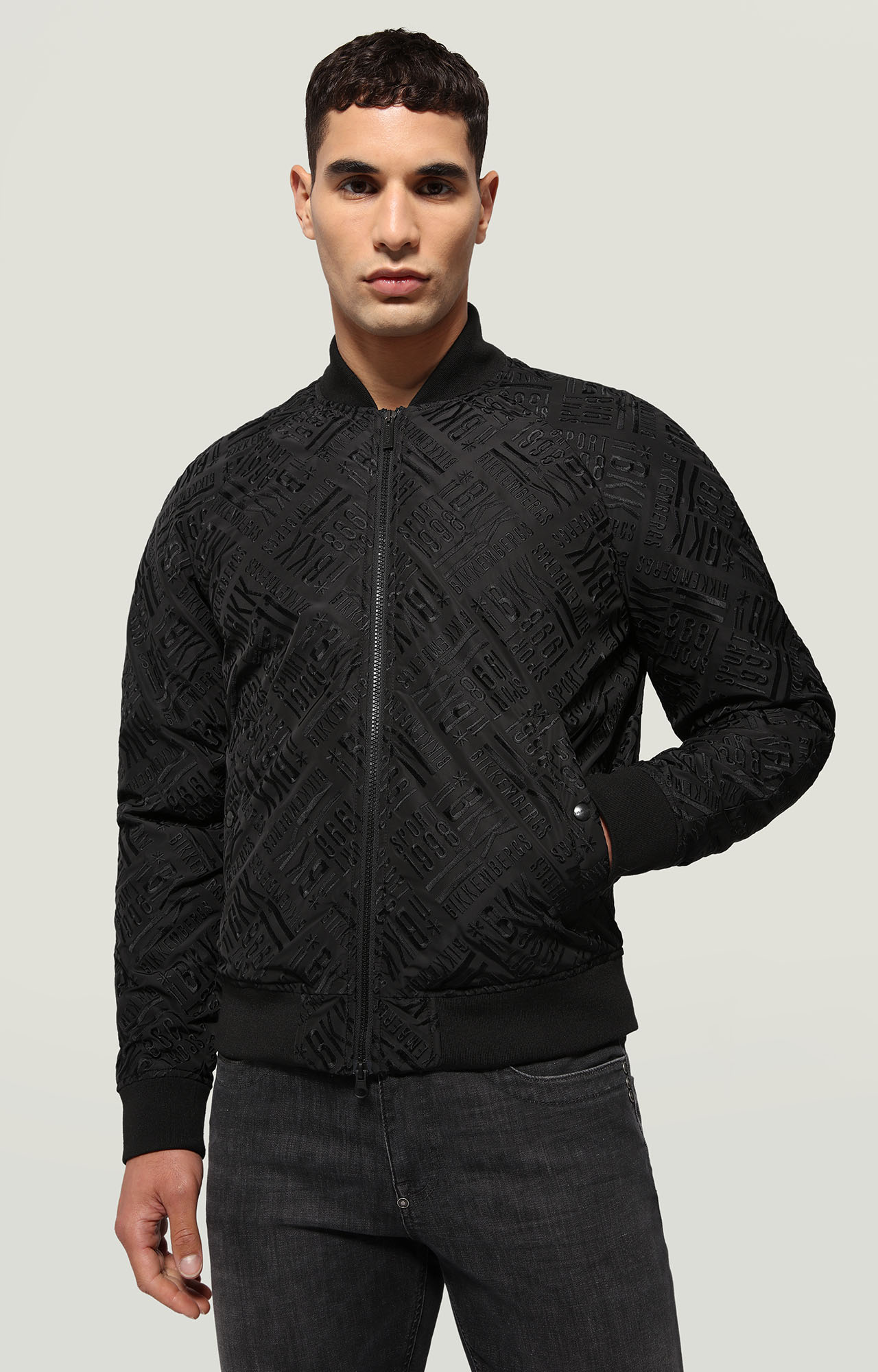 embroidered bomber jacket