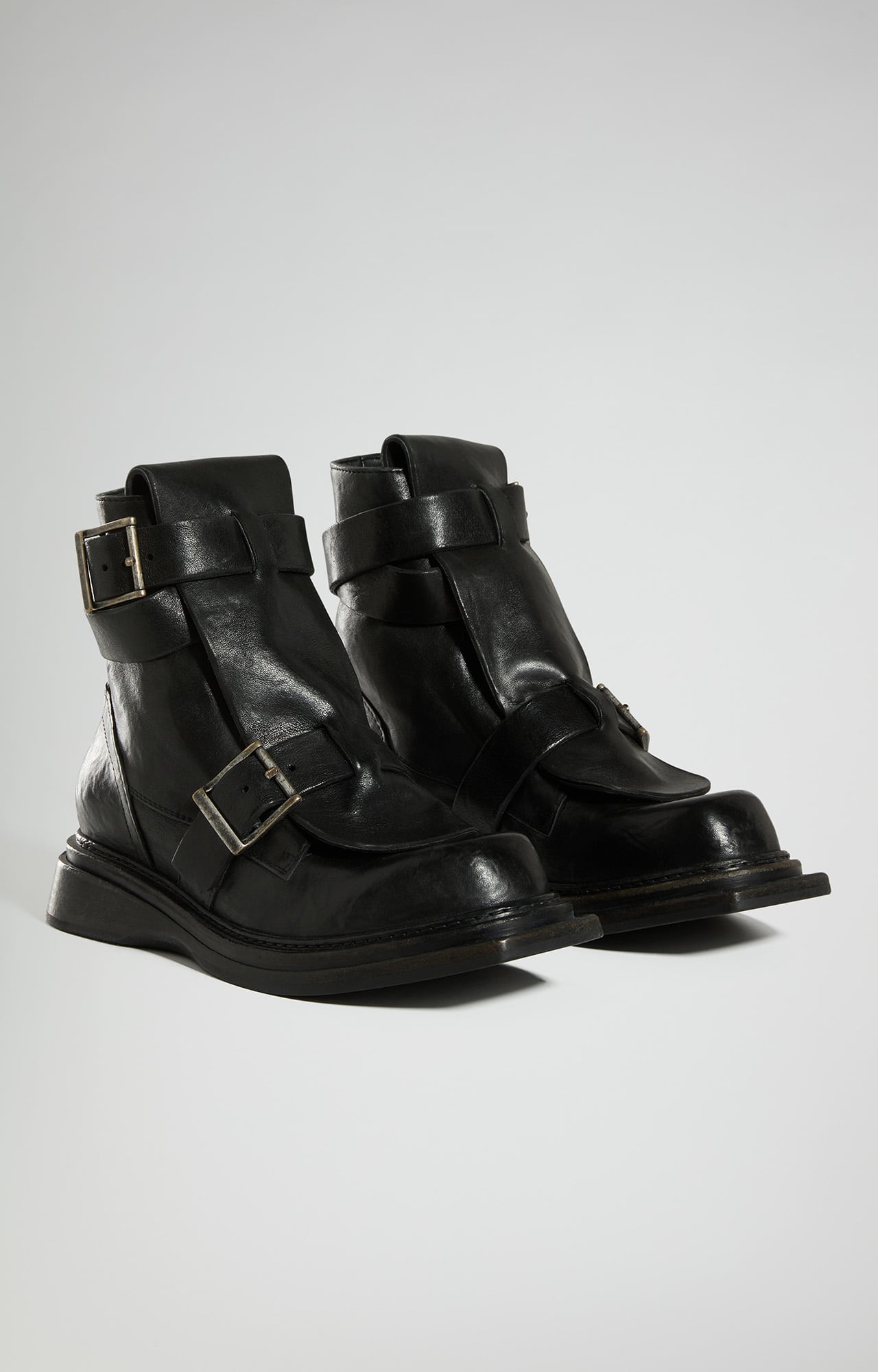 Men's High-Top Leather Ankle Boots - New Heritage | Bikkembergs