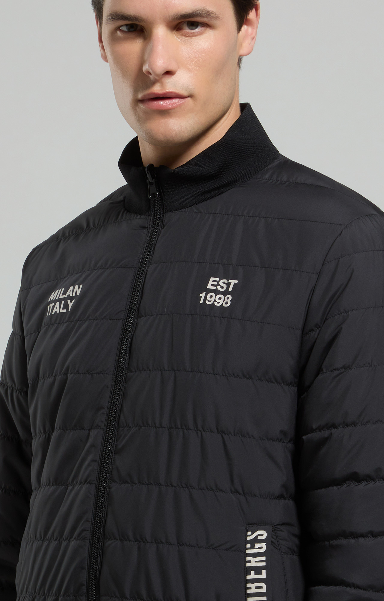 Reversible men's jacket - BLACK | Bikkembergs