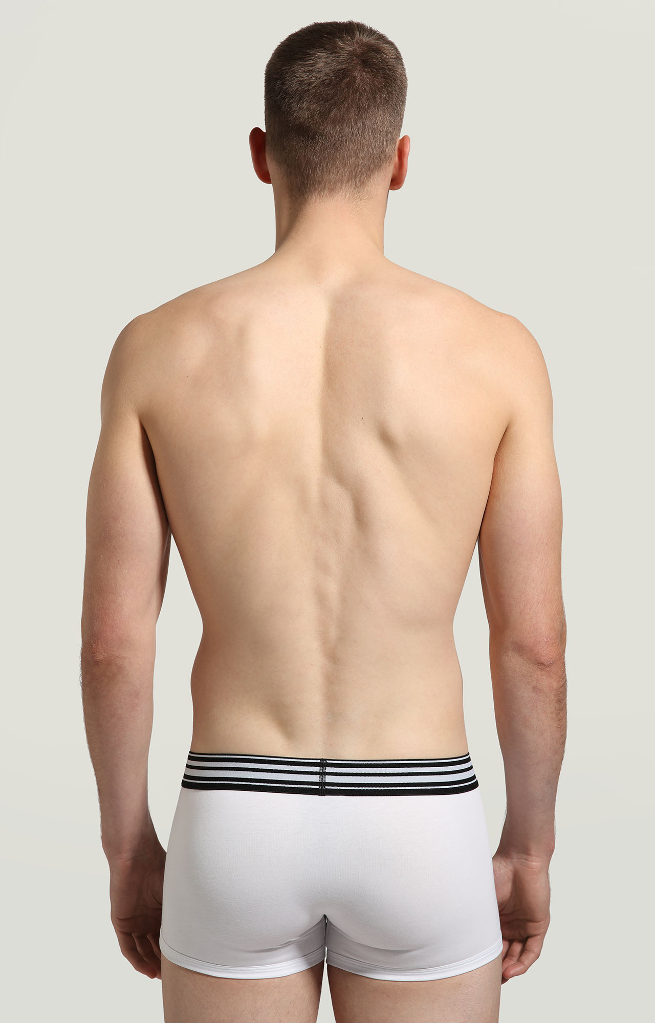 2-pack men's boxers stripe waistband WHITE Bikkembergs