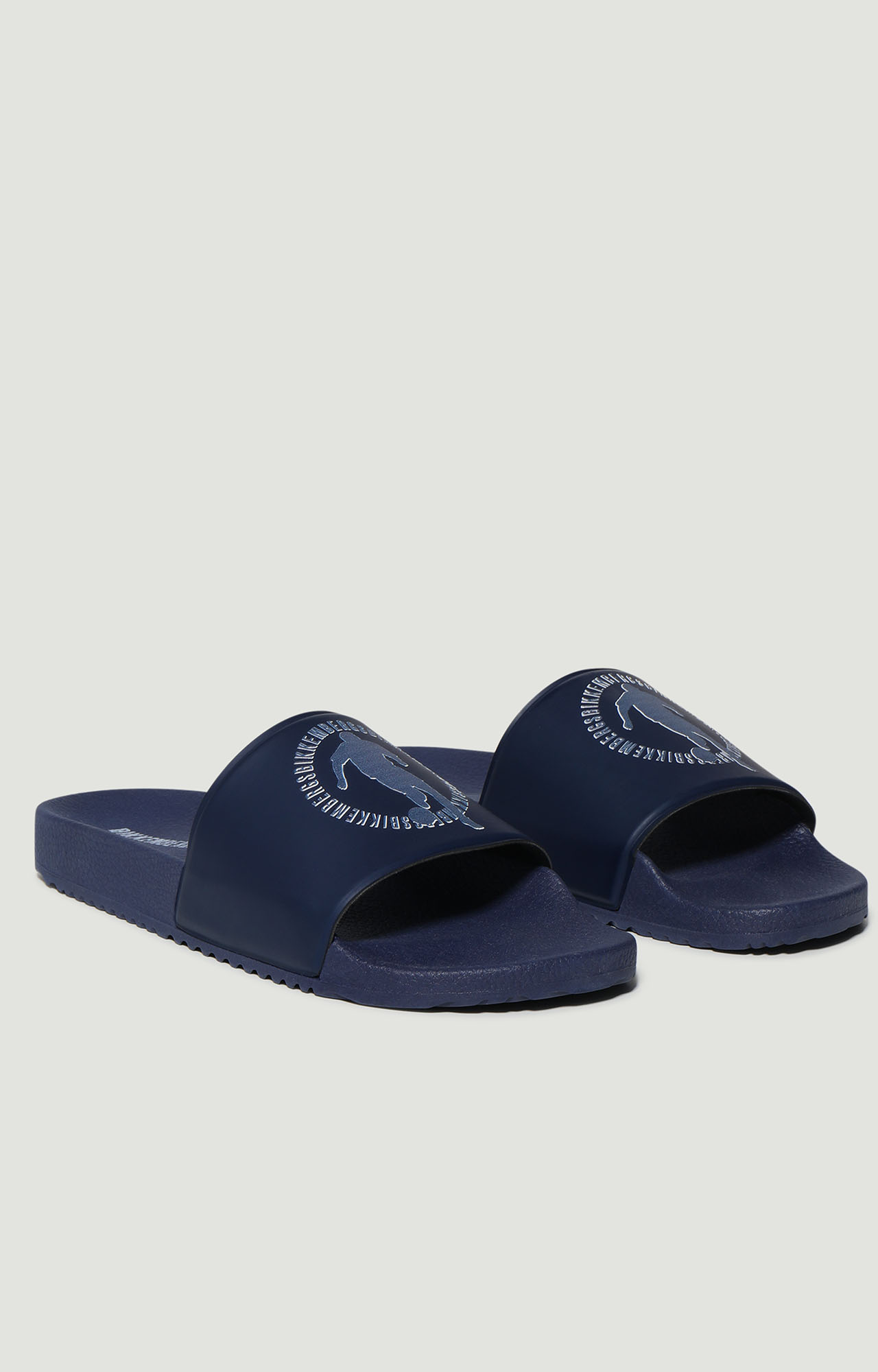 Blue Men's pool slides Bikkembergs