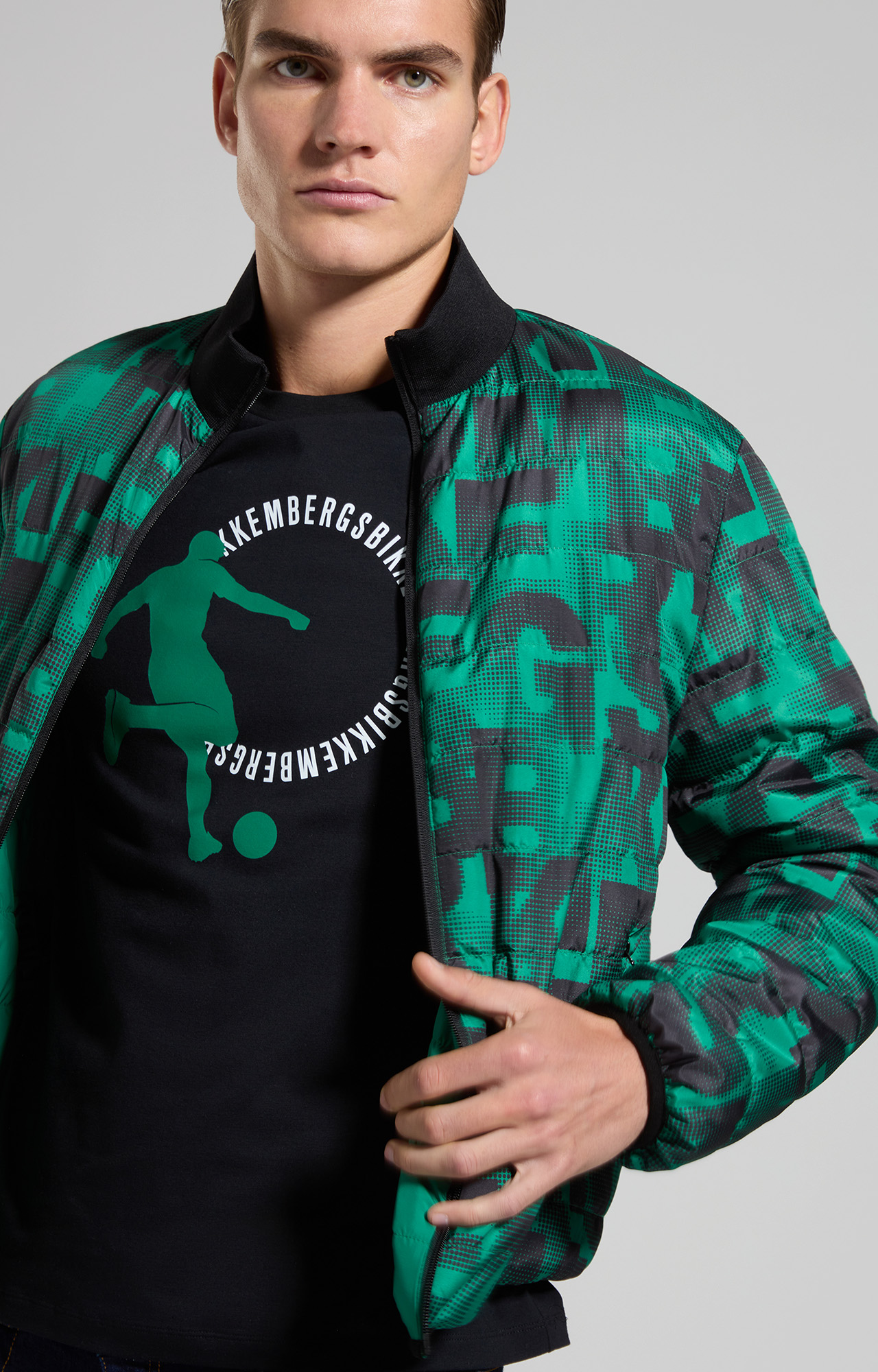 Reversible men's jacket Bikkembergs