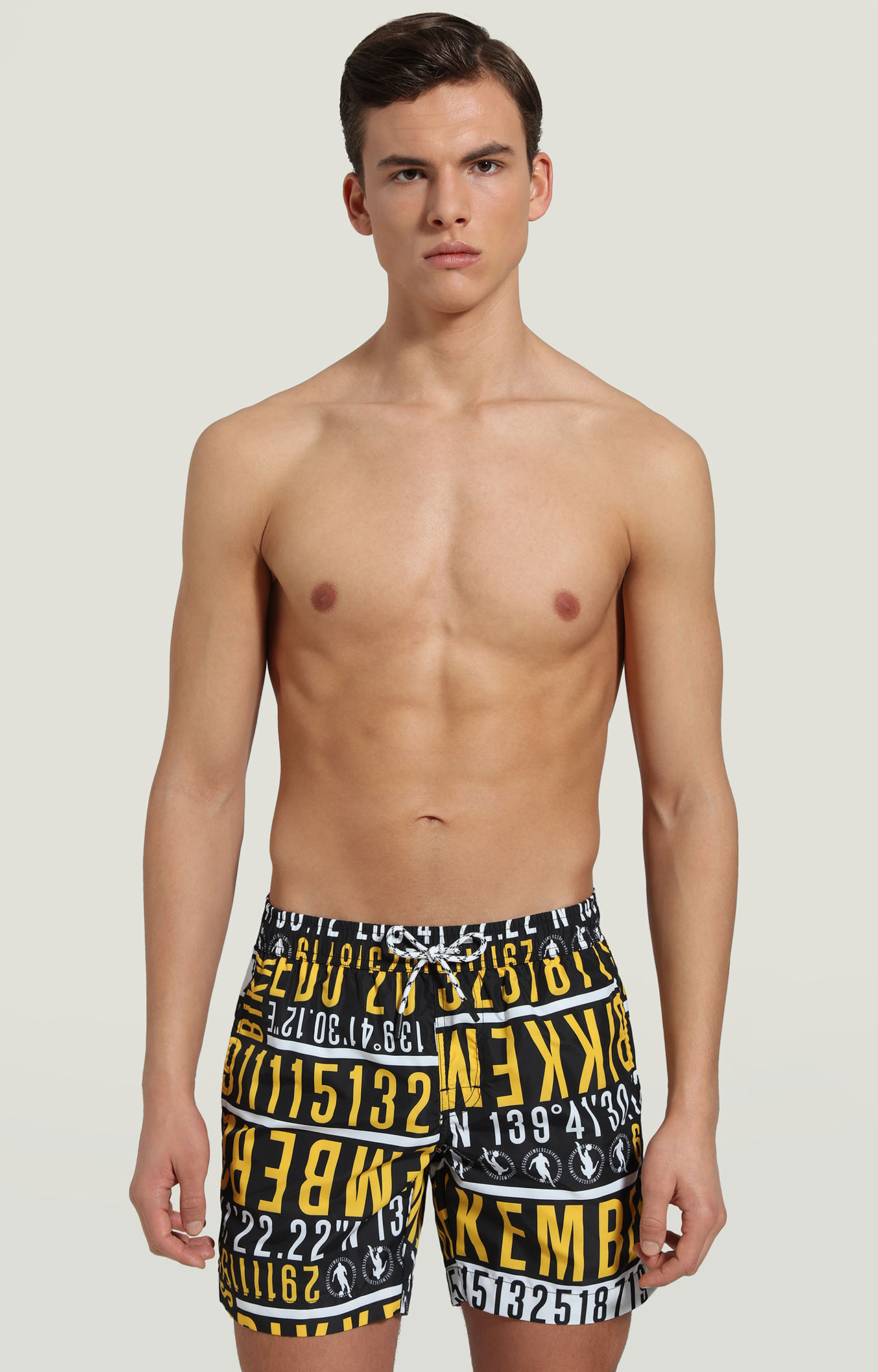 Costume da bagno boxer ripiegabile, BLACK (201VBKB04902S301) Bikkembergs