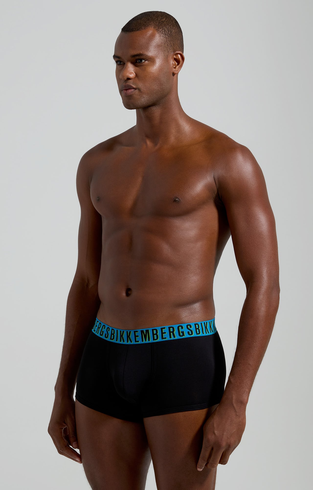 2-pack men's boxers with raised logo - GREY | Bikkembergs